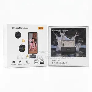 SX21 2-in-1 Dual Wireless Lapel Microphone System - HiFi ANC