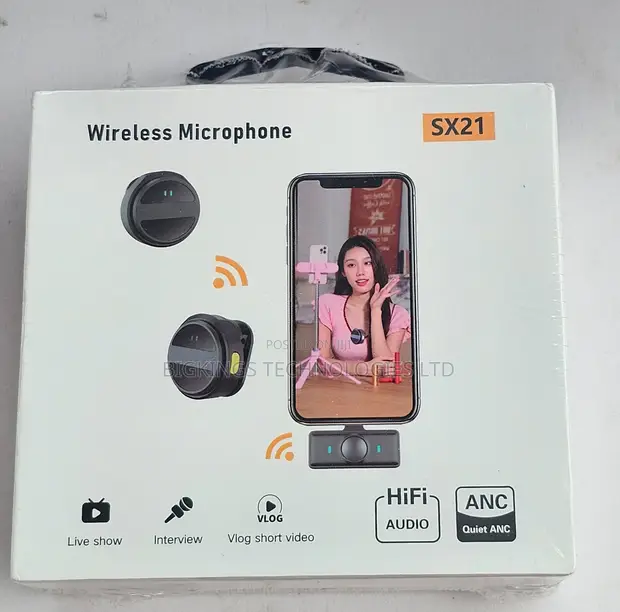 SX21 2-in-1 Dual Lapel Wireless Microphone System - 1