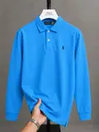Rigar Polo Ralph Lauren Mai Dogon Hannu Na Gargajiya - 2