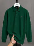 Rigar Polo Ralph Lauren Mai Dogon Hannu Na Gargajiya - 3