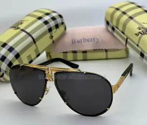 Burberry Aviator Sun Gila - Zinare Karfe, Polarized