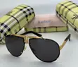 Burberry Aviator Sun Gila - Zinare Karfe, Polarized - 1