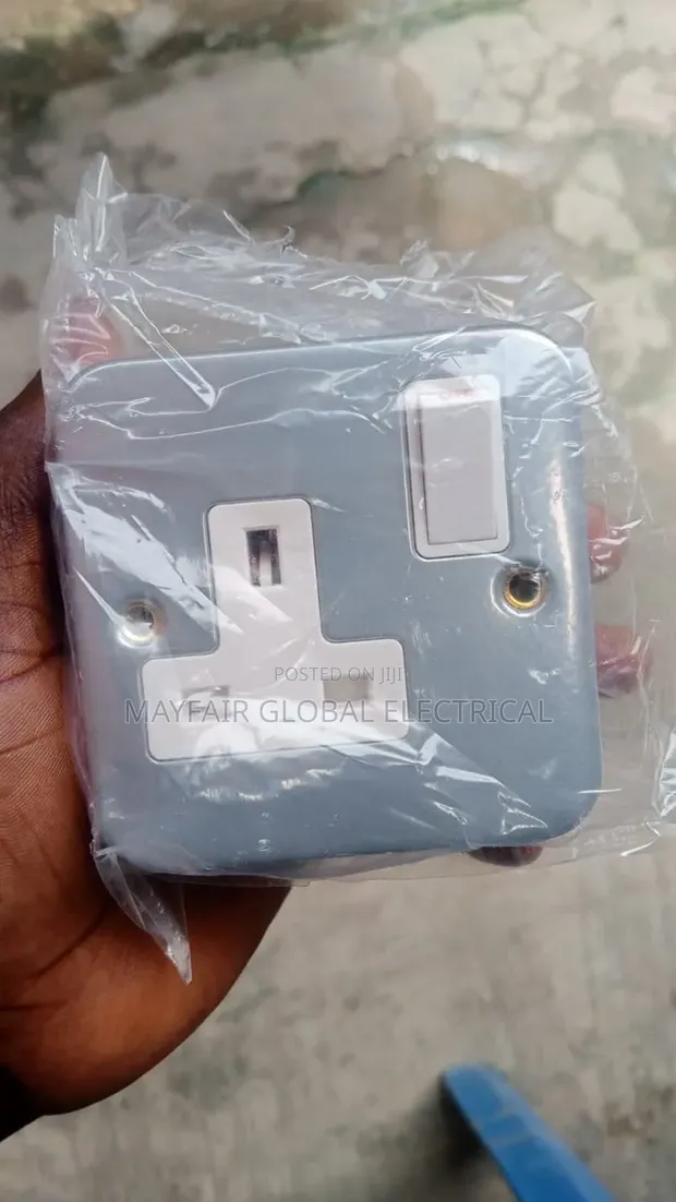 Standard 13A Metal Clad Switched Socket - 1