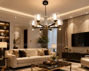 2026 Nordic Luxury Crystal Chandelier - Modern Clear Glass Light