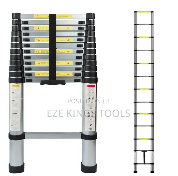 GE Aluminum Telescopic Extension Ladder - 1