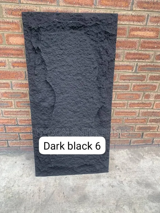 Pu Stone Black Color Wall Panel - 1