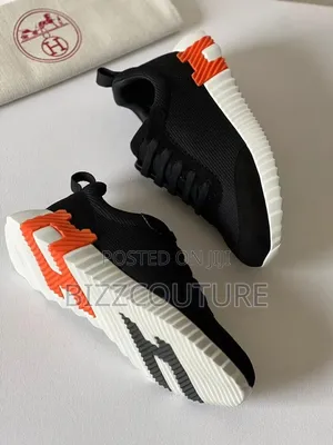 Original Hermes Bouncing Sneakers - Baƙi