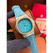 Luxury Square Dial Men's Denim Strap Quartz Watch - 2