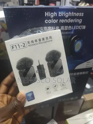 F11-2 Reduce Jini Mara Wayar Lavalier Microphone