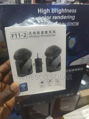 F11-2 Wireless Lavalier Microphone don Wayar Hannu