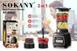 Sokany Blender 3-in-1 03008 - 2