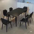 Sabon Dining Table Mai Zama 6 da Sama na Marble - 2