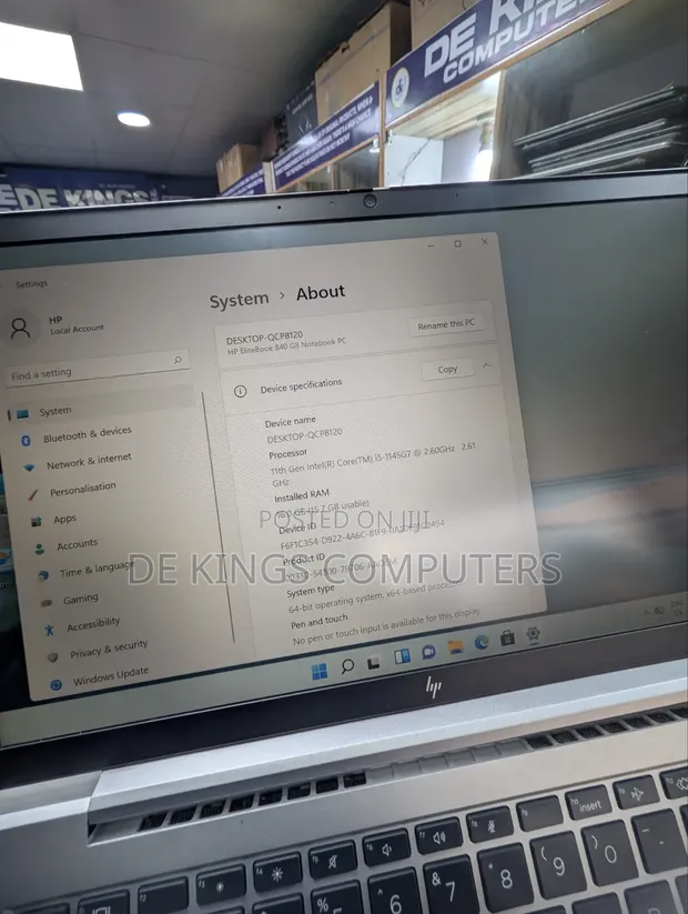 HP EliteBook 840 G8 Laptop - 16GB RAM, 256GB SSD - 1