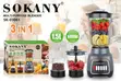 Sokany 1.5L 3-in-1 Blender - 2