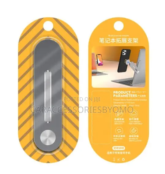 Magnetic Folding Laptop Side Mount Phone Holder - 1
