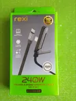 Rexi 240W Foldable Stand USB-C to USB-C Cable - 1
