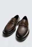 Original Zara Men's Loafers - Brown Leather - 1