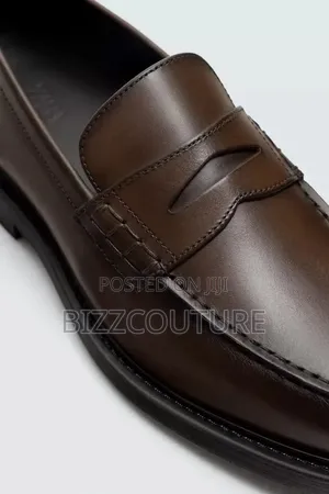 Original Zara Men's Loafers - Brown Leather
