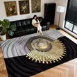 Babban Rug na Tsakiya na Falon Zamani 5ftx7ft - 2