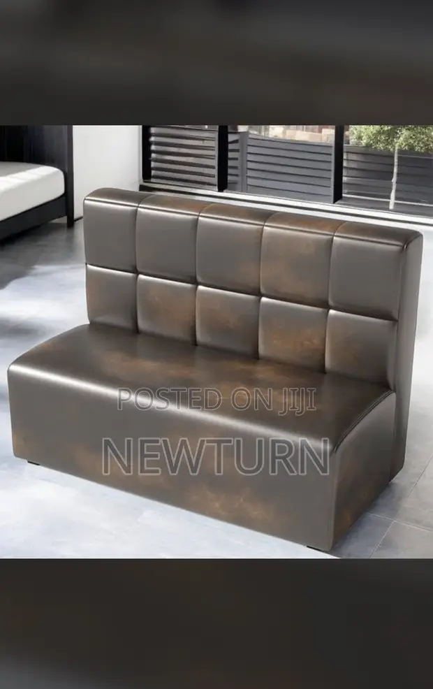 Two-Seater Club Sofas - Quality Mahogany & Leather - 1