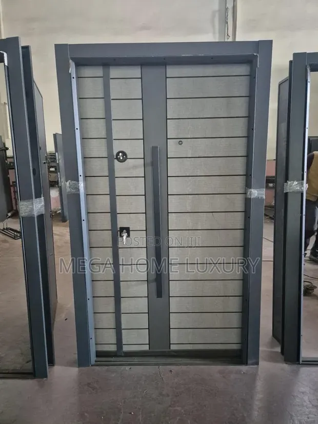 Luxury Gray Double Door - 4ft Wide - 1