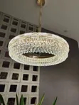 Circle Crystal Chandelier Light - 2