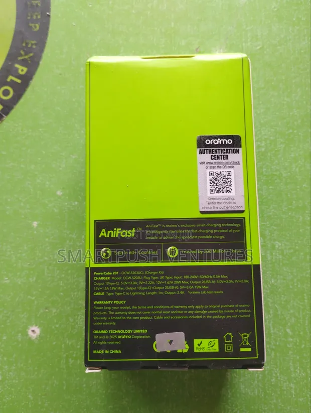 Oraimo 20W Rapid Charge (Type-C to Lightning) - 1