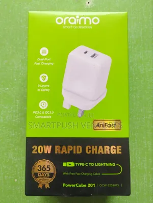 Oraimo 20W Rapid Charge (Type-C to Lightning)