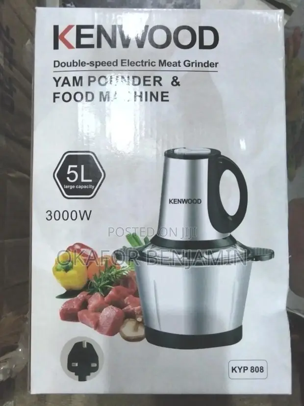 Kenwood Double Speed Electric Food Processor Yam Pounder 5L - 1