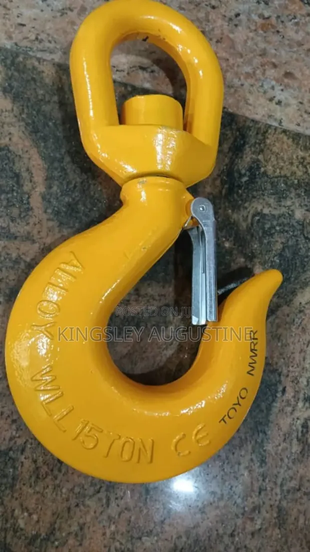 Swivel Hook with Latch, WLL 15 Ton - 1