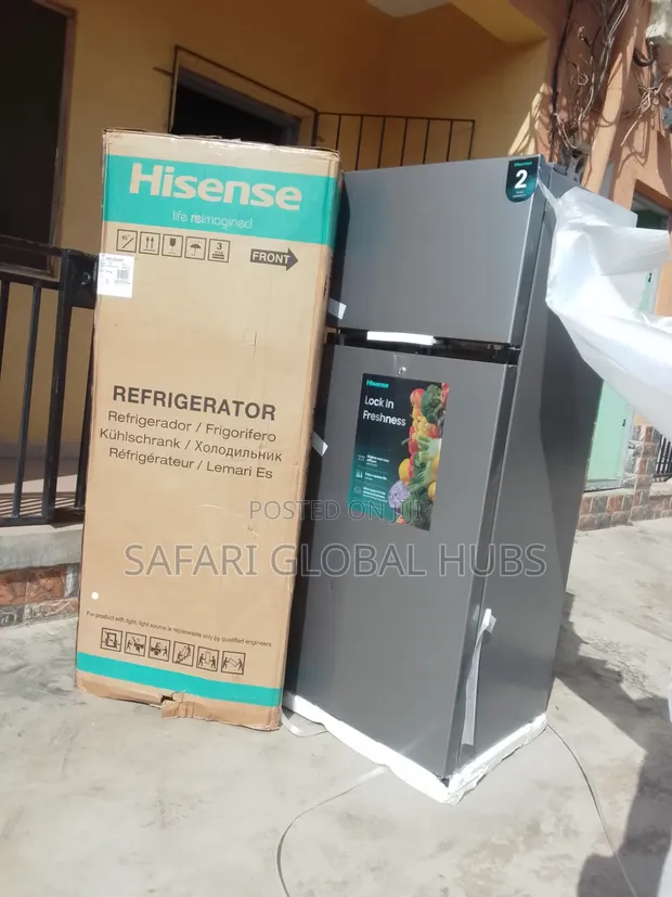 Hisense 205L Double Door Refrigerator with Lock & Key - 1