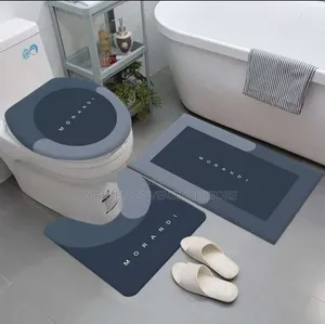 3-in-1 Anti-Slip Absorbent Bath Mat Set