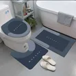 3-in-1 Anti-Slip Absorbent Bath Mat Set - 1
