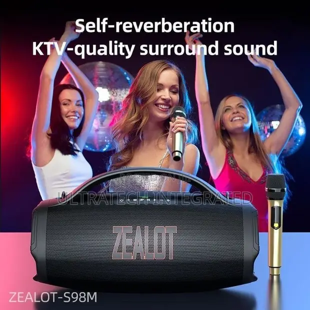 Zealot S98M Mai ɗaukar Hoto Bluetooth Speaker 160W tare da Makirufo - 1