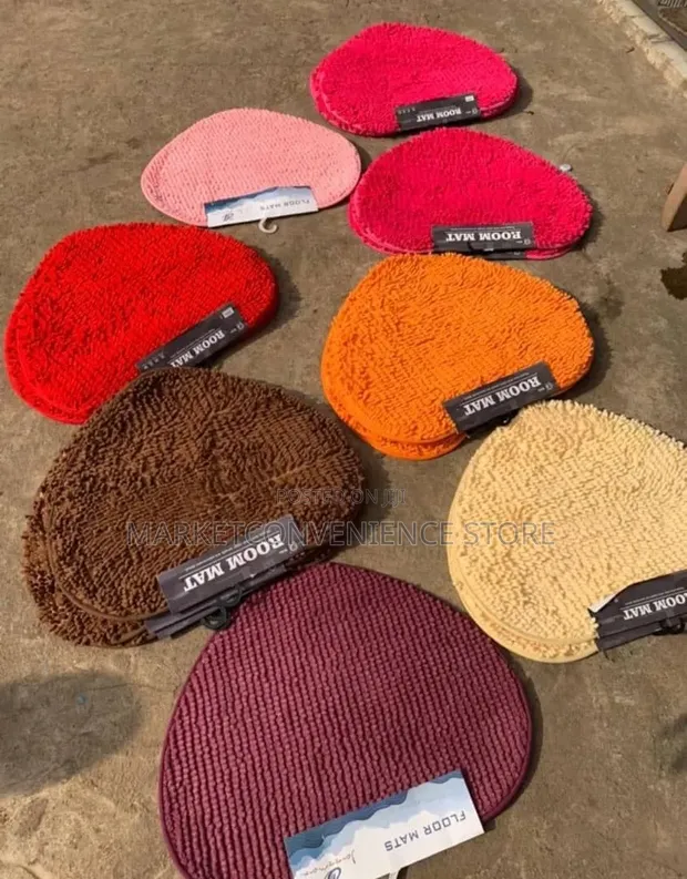 Love Shape Microfiber Shaggy Non Slip Mat - 1