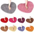 Love Shape Microfiber Shaggy Non Slip Mat - 2