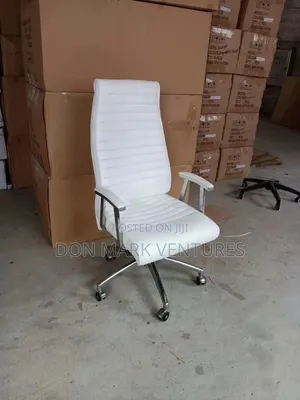 Boss Office Products Luxury White Executive Chair