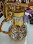 Luxury Glass Water Pitcher with 6 Cups - 2