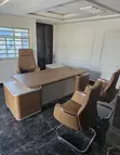 Complete Executive Table and 3 Chairs Set - Brand New - 1