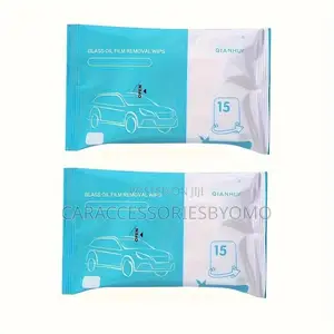 Car Glass Oil Film Removal Wet Wipes - 15 Pieces