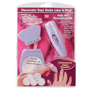 Salon Express Nail Art Stamping Kit - Purple