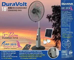 Duravolt Rechargeable Standing Fan