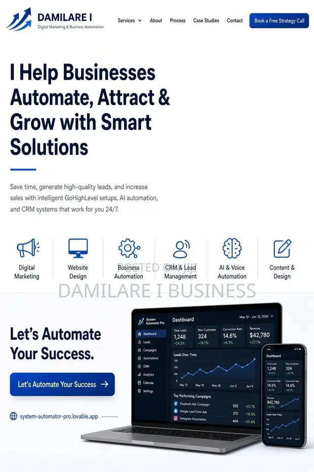 Digital Marketing, Website Design & Business Automation Services - 1