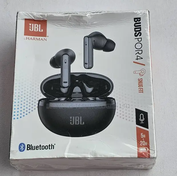 JBL BUDSPOR4 Snug Fit Wireless Bluetooth Earbuds - 1