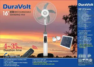 16" Duravolt Rechargeable Standing Fan