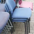 Home Interiors Blue Fabric Chairs (Set of 4) - 3