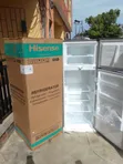 Brand New Hisense 205L Double Door Refrigerator - Silver - 1