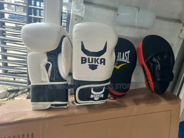Brand New Boxing Gloves and Pad - 1