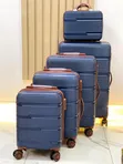 Wanda Polo Luggage Set - 5 Pieces, Blue - 1