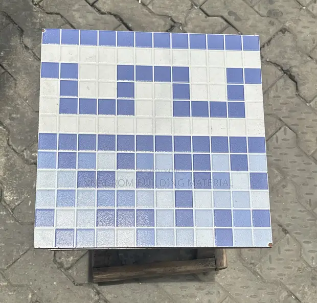 Premium Blue Mix Ceramic Pool Tiles - 1